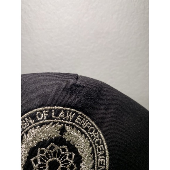 Vintage Trucker Hat Checkered Black White Texas Polygraph Investigator Snap Back - Picture 2 of 10